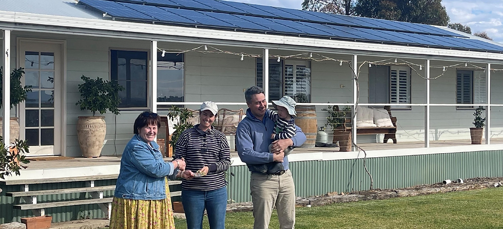 Local family installs solar