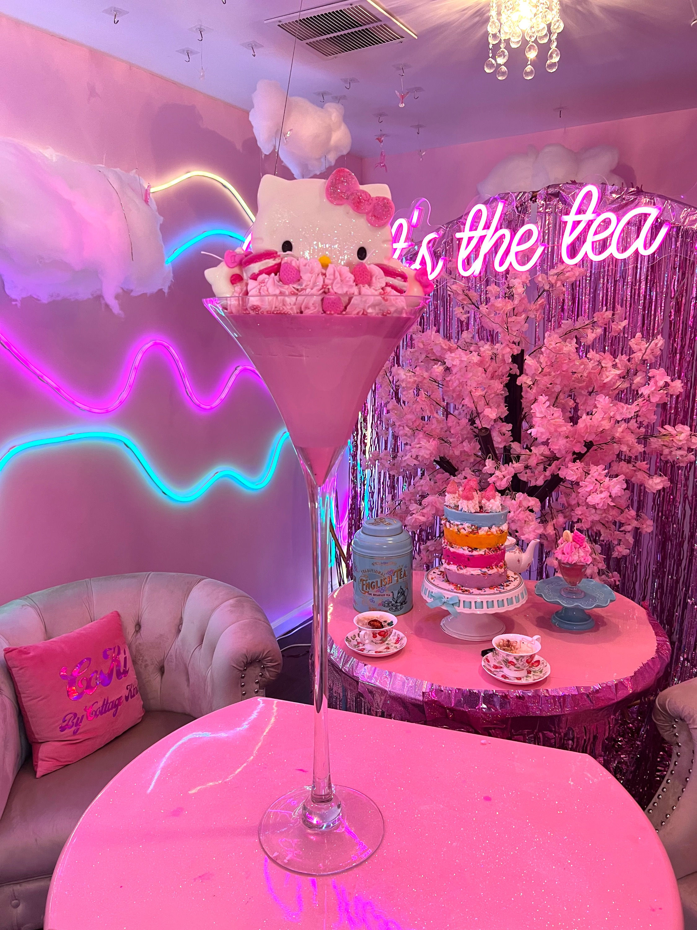 Hello Kitty Inspired coki dessert candle