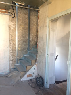 Accès combles, travaux