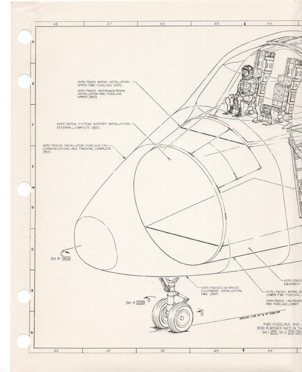 Thumbnail: Forward Fuselage and C/M Area Schematic (OV-101)