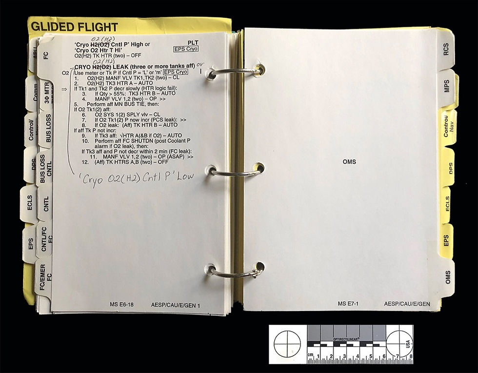 Thumbnail: Shuttle Ascent Pocket Checklist for Cockpit Avionics Upgrade Project