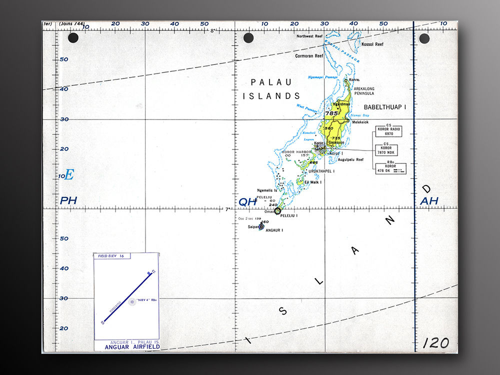 Flown Gemini 5 Chart Used in Classified DoD Experiment - Ex Pete Conrad