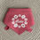 Thumbnail: Floral wreath dog bandana folded front view