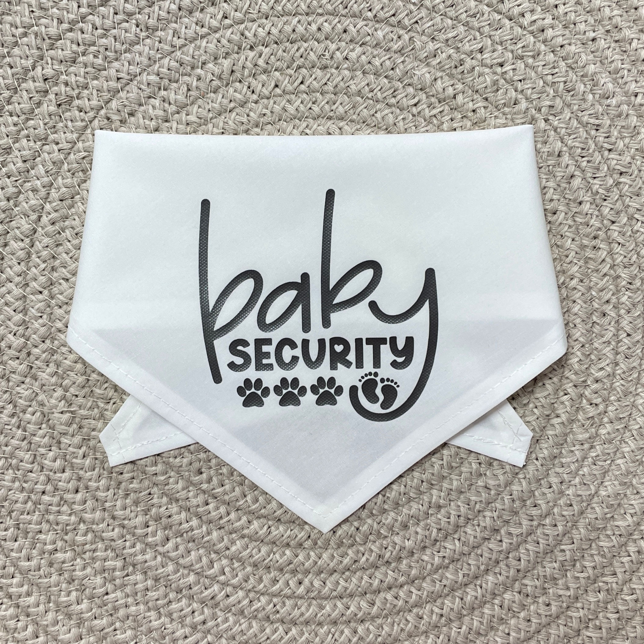 Baby Security Tie on Pet Bandana