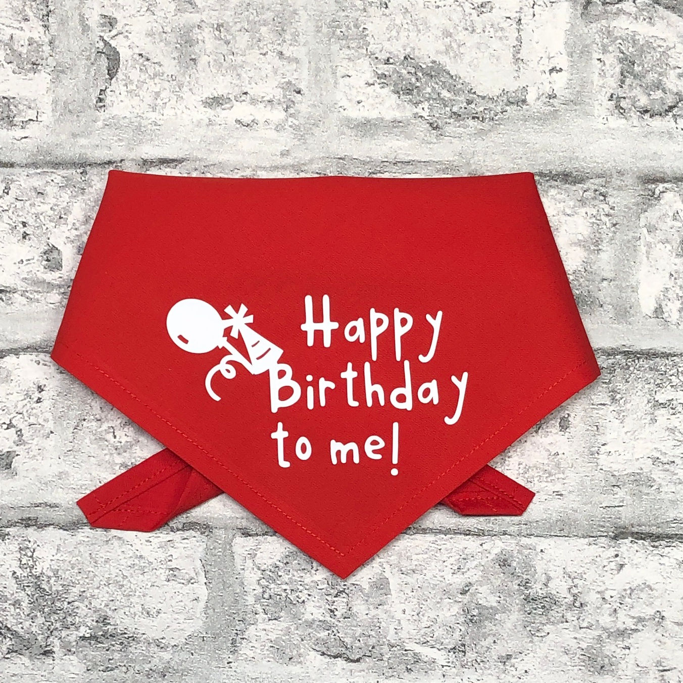 Happy Birthday to me! Dog Bandana