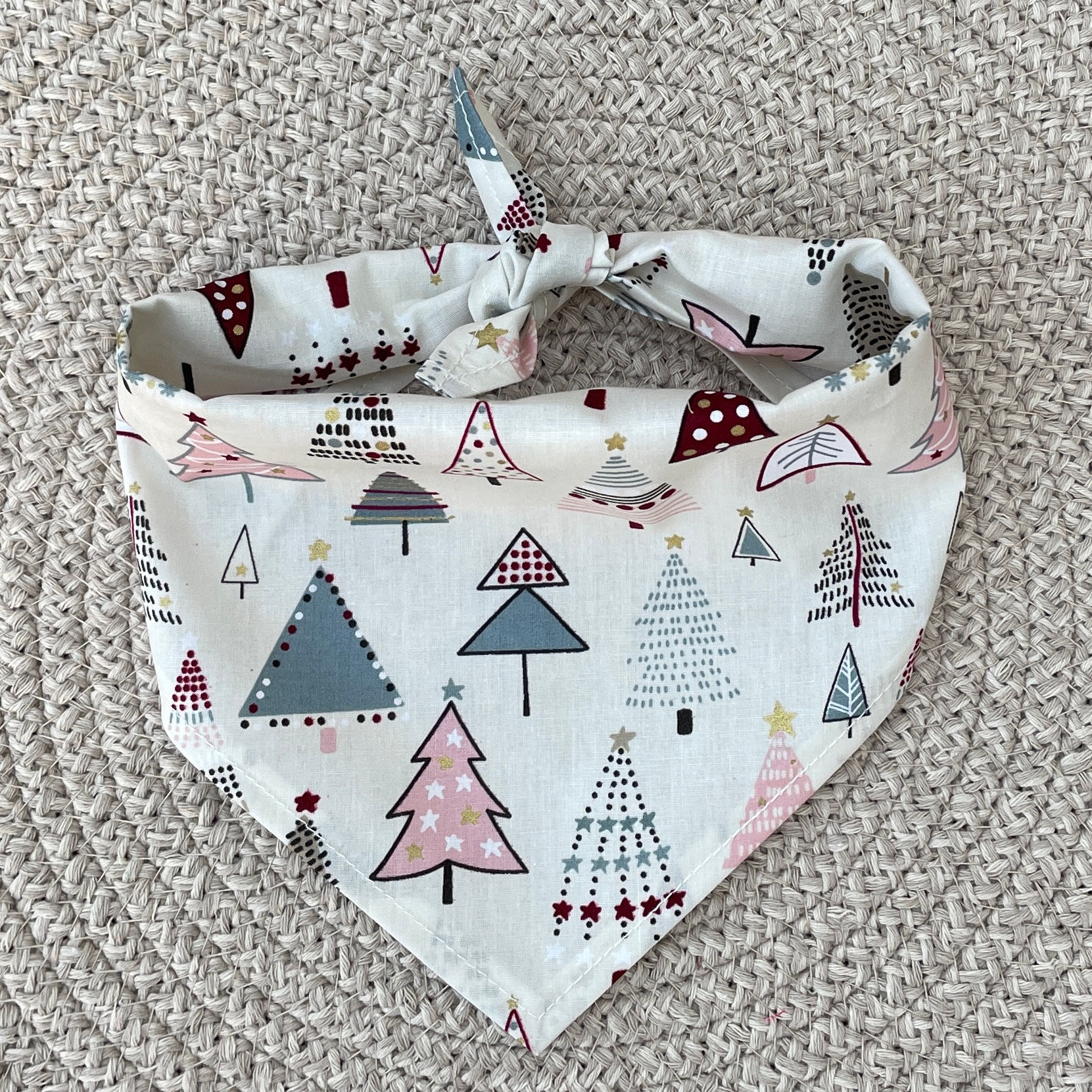 Festive Trees Christmas Dog Bandana