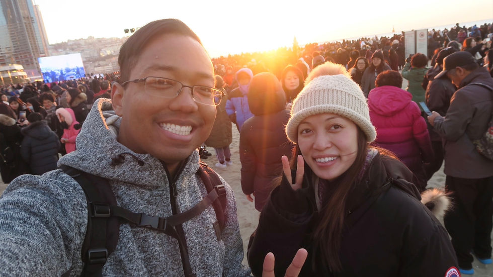 3.40 Sunrise at Haeundae Beach (New Year’s Day 2018)