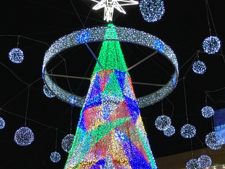 1.17 Christmas Tree Festival in Nampo & My Surprise Birthday Cake!