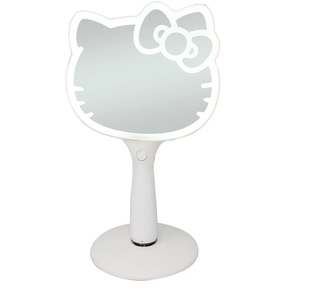 HELLO KITTY LED HANDHELD MAKEUP MIRROR WITH STANDING BASE