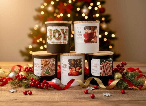 Holiday 8 oz Soy-Blend Scented Candle | Maxlyn Candles