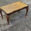 Miniature : Table basse anglaise chippendale bois massif et cuir
