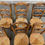 Miniature : 6 chaises bois massif et paille dossier sculpté papillon