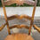 Miniature : Fauteuil de bureau provençal en bois massif et paille