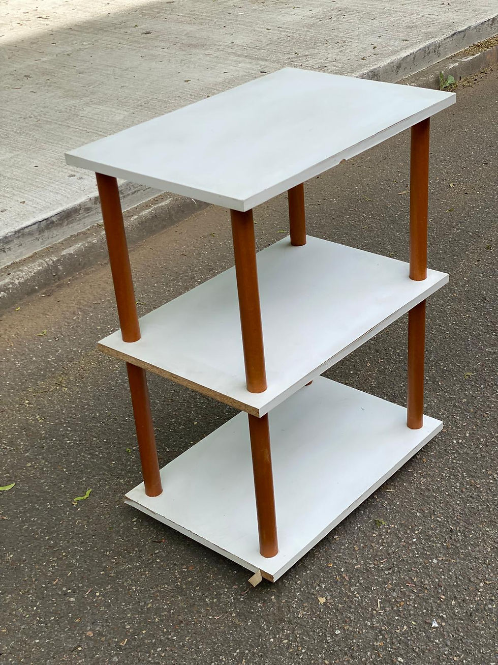 Miniature : Étagère blanche et bois 3 niveaux