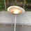 Miniature : Lampadaire italien vintage blanc à coupole ronde