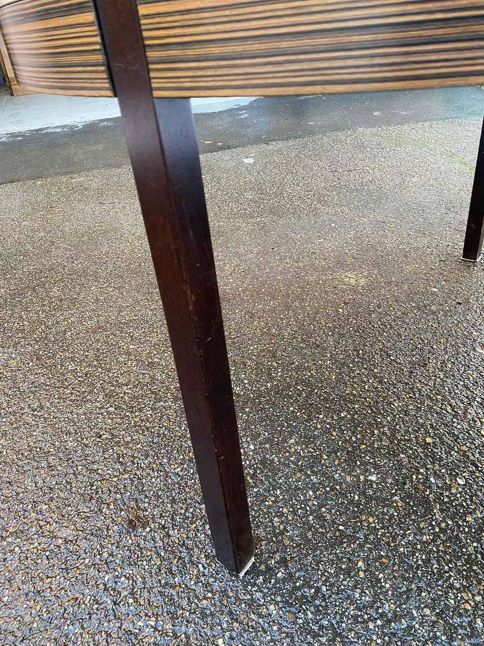 Miniature : Table à manger scandinave ronde extensible 1960