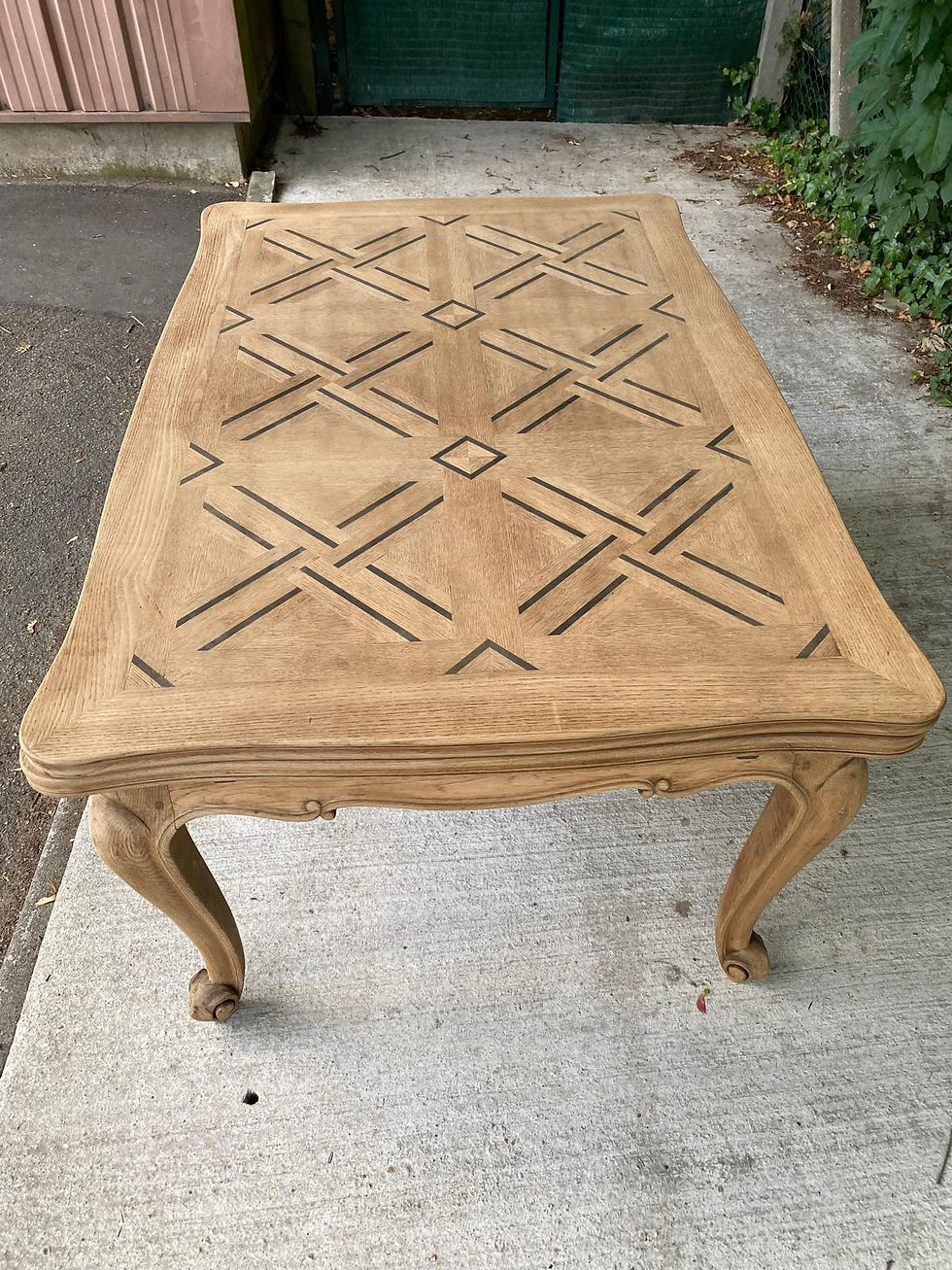 Table à manger Louis XV extensible XIXème rénovée en chêne massif 265cm