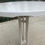 Miniature : Table de bistrot ronde bois et acier blanc pied central  tulipe 60cm