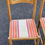Miniature : 4 chaises en bois massif paille et tissu