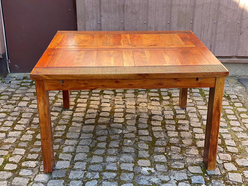 Miniature : Table à manger extensible en acacia massif 190cm