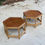Miniature : 2 tables basses en bambou vintage