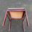 Miniature : Chaise scandinave en teck massif et velours bleu des années 1960