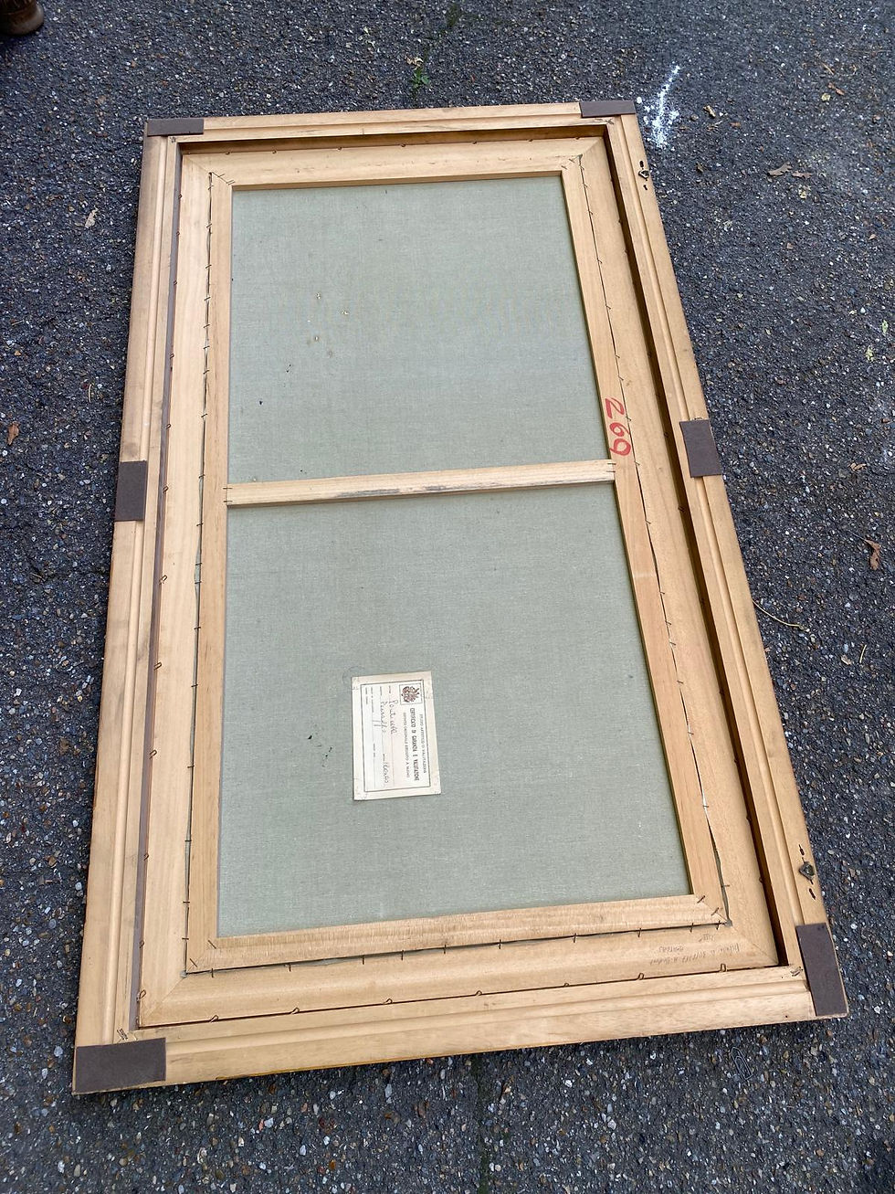 Miniature : Tableau original italien Antonio Ponticelli huile sur toile paysage 140x82cmcm