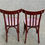 Miniature : 2 chaises de bistrot en bois courbé bordeaux Ets Joseph Levallois
