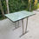 Miniature : Table de cuisine pliable et extensible en acier et bois vert aqua