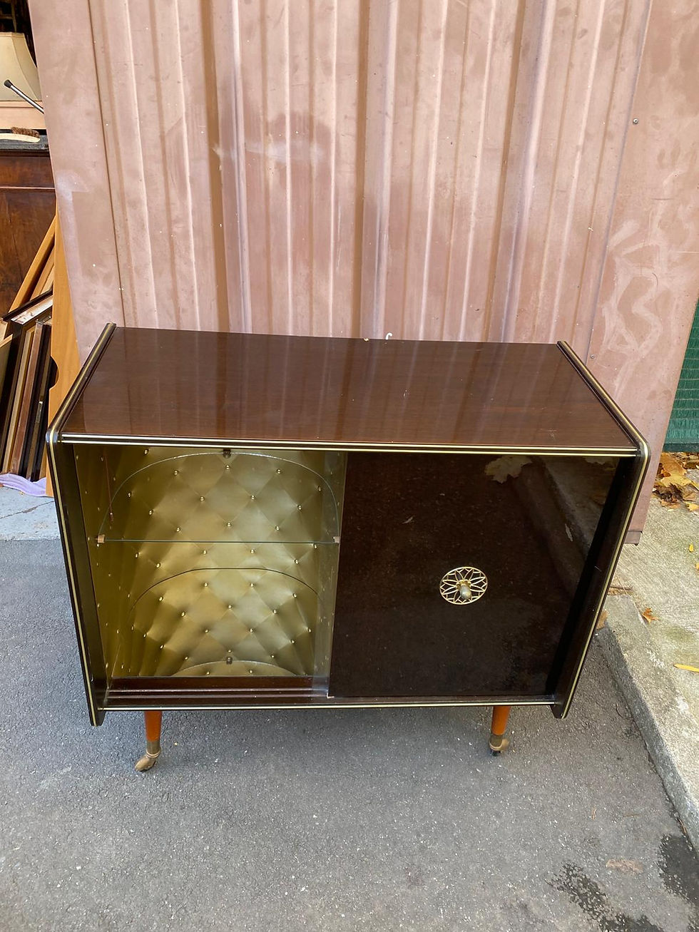 Miniature : Meuble bar vintage Prinz lumineux années 60