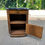 Miniature : Table de chevet art déco 1950 bois et marbre gris amovible