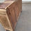 Miniature : Buffet parisien art déco vintage rénové en bois massif et marbre rose 160cm