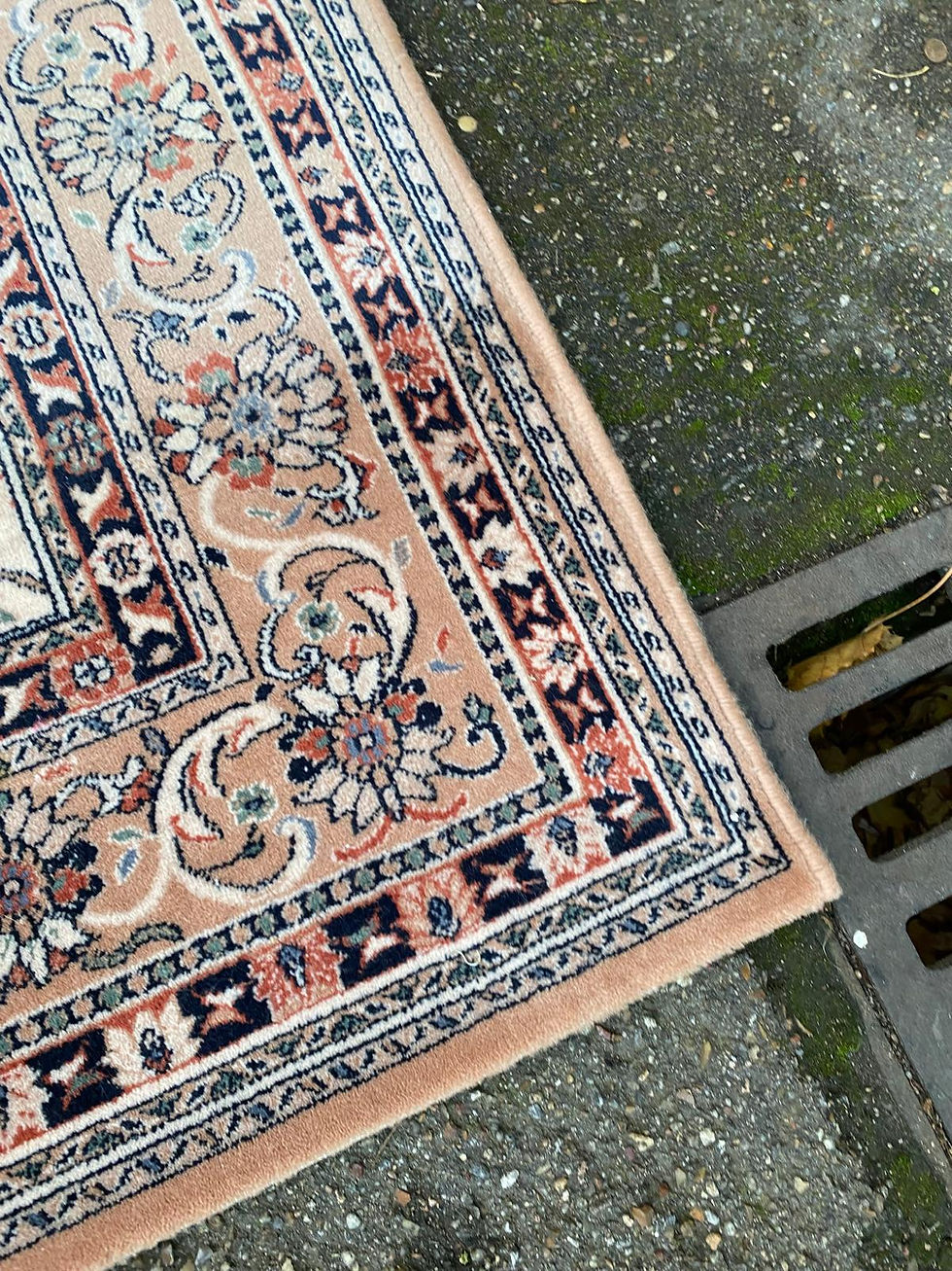 Miniature : Tapis persan laine beige marron Keops Saint Maclou 170x240