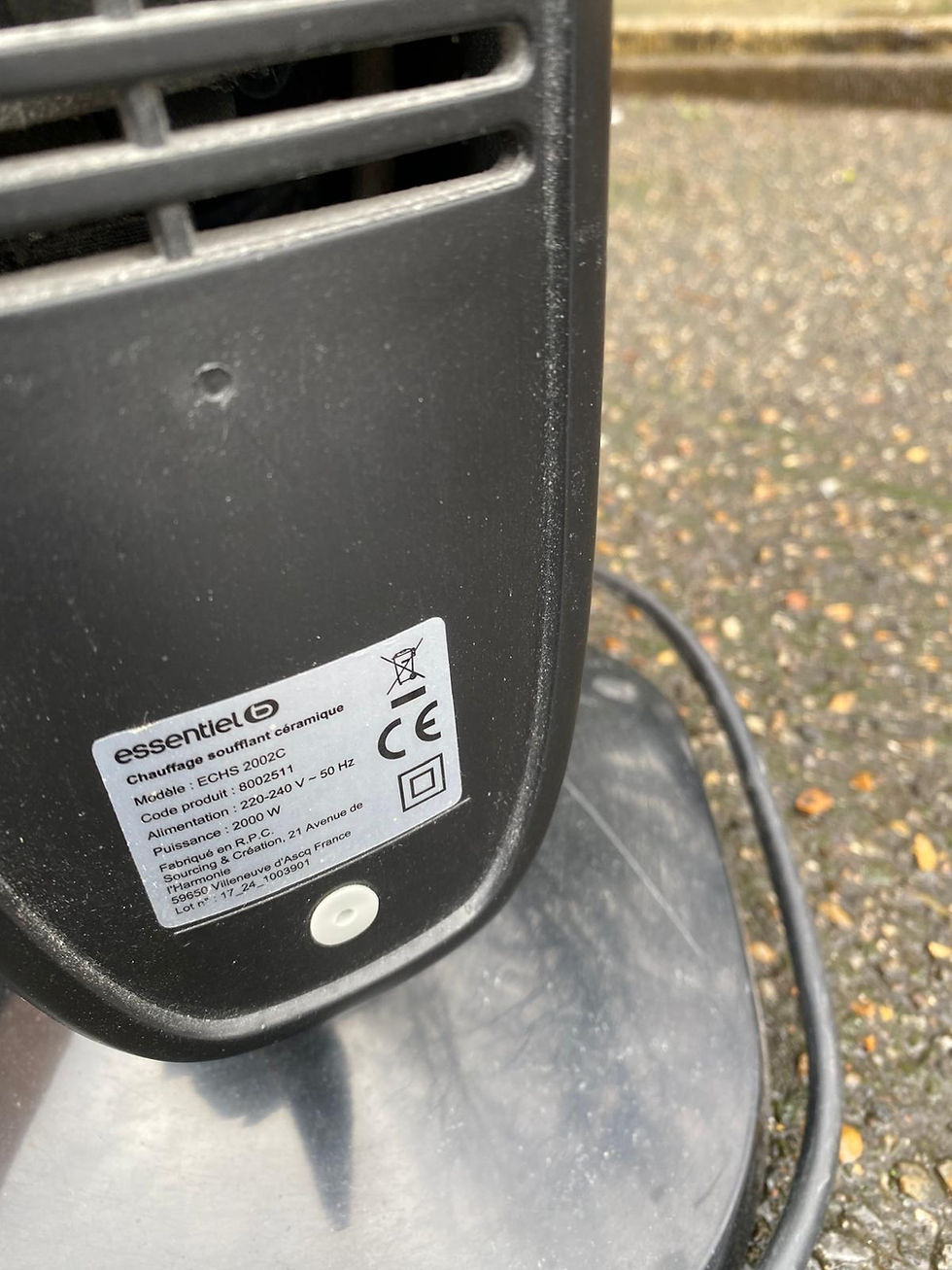 Miniature : Chauffage soufflant Essentiel B Boulanger