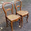 Miniature : 2 chaises cannées Louis Philippe en bois massif du XXème