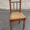 Miniature : Chaise en bois tourné cannée du 19ème siècle