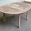 Miniature : Table à manger scandinave ronde extensible rénovée 172cm