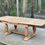 Miniature : Table de monastère art déco extensible rénovée en chêne brut 250cm