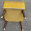 Miniature : Tabouret scandinave jaune avec coffre carré