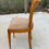 Miniature : 5 chaises Louis XVI bois massif et daim beige carrelé