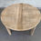 Miniature : Table à manger scandinave ronde extensible rénovée frêne clair 172cm