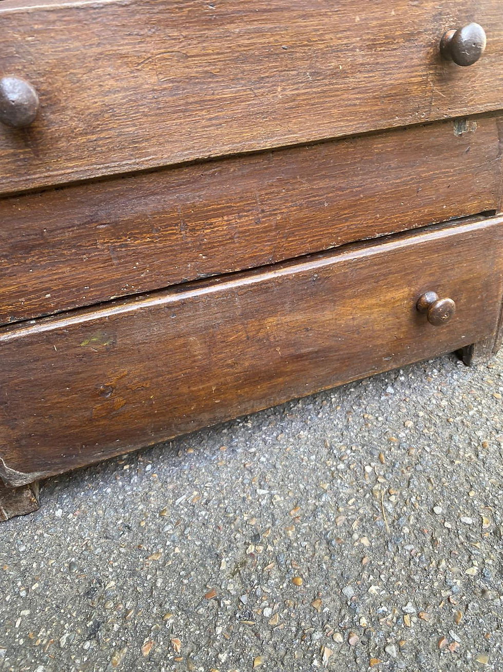 Miniature : Commode art déco 1960 en bois foncé