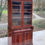 Miniature : Buffet 2 corps vitrine victorienne marqueterie d'acajou laqué
