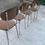 Miniature : 4 chaises de cuisine en formica brun effet bois