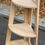Miniature : Étagère d'angle vintage en quart de rond en bois massif 5 niveaux