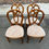 Miniature : 4 chaises louis Philippe bois massif et tissu fleurs