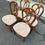 Miniature : 4 chaises louis Philippe bois massif et tissu fleurs