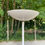 Miniature : Lampadaire italien vintage blanc à coupole ronde