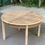 Miniature : Table à manger scandinave ronde extensible rénovée frêne clair 172cm