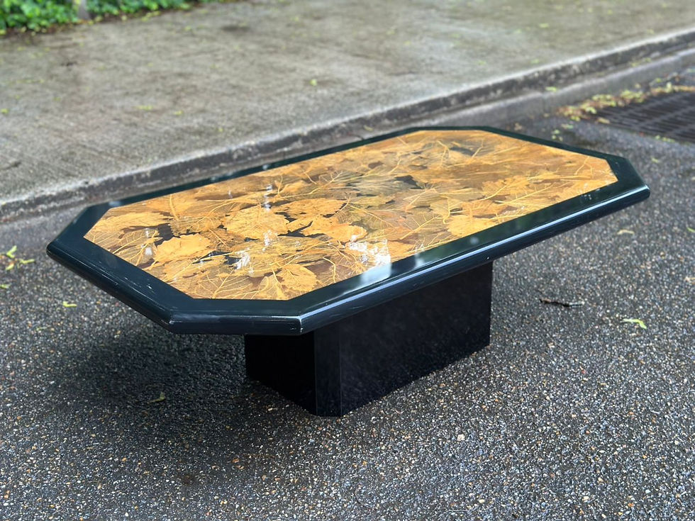 Miniature : Table basse vintage hollowood regency des années 1970